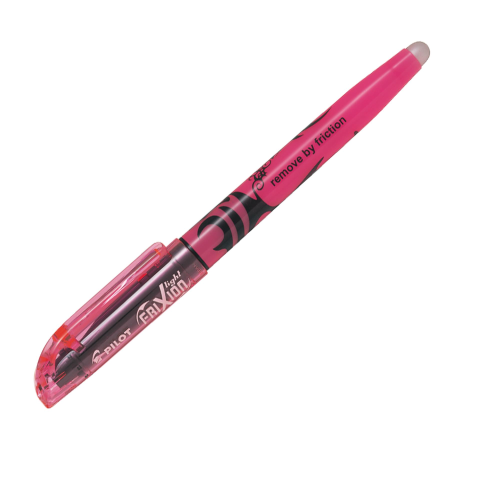PILOT FRIXION LIGHT EVIDENZIATORE CON PUNTA A SCALPELLO 3.3MM COLORE ROSA CONF. 12 Pz.